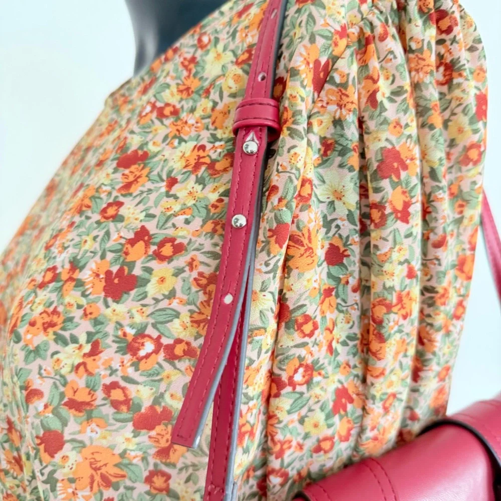 Steve Madden Red Buckle Shoulder Bag - Picture 4 of 10